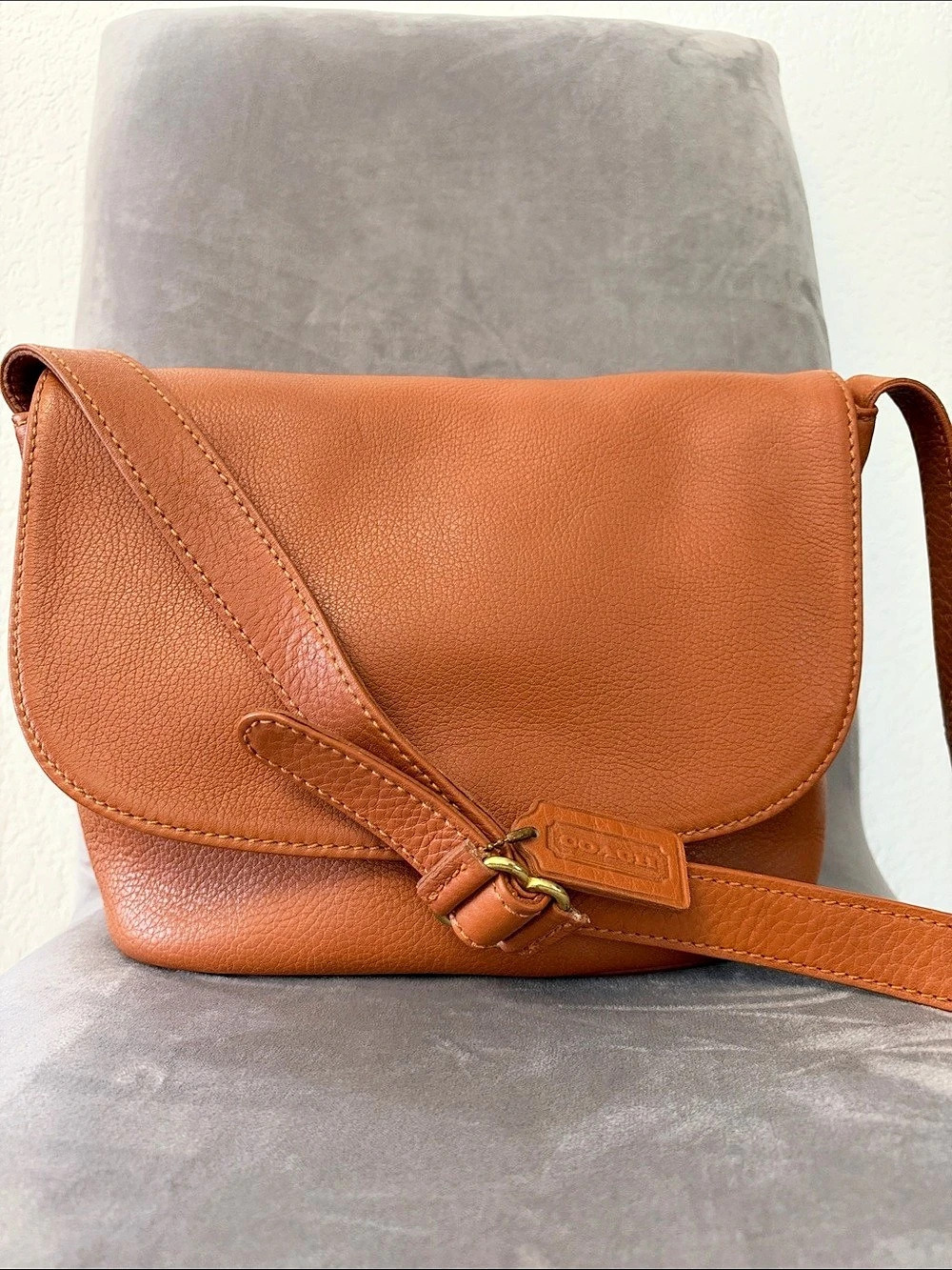 COACH Ergo Shoulder Bag Leather Crossbody Bag in Brown Like New